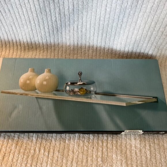 Umbra from the Container Store glass wall shelf - Picture 2 of 5